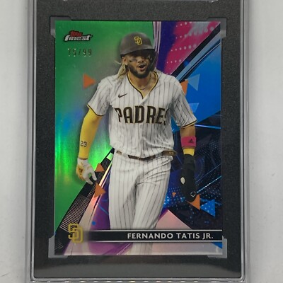 Fernando Tatis Jr. Green Refractor #D/99 2021 Topps Finest