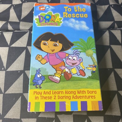 Nick Jr Dora the Explorer To The Rescue VHS Tape Nickelodeon