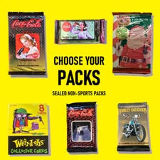 Sealed Non-Sport Trading Card Packs - You Pick Oddball Pepsi Coke Coors Lot