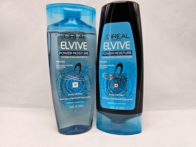 loreal elvive power moisture hydrating shampoo & conditioner (hyaluronic)
