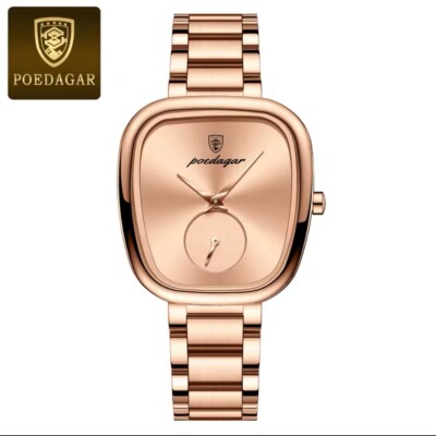 Damenarmbanduhr POEDAGAR Waterproof Stainless Steel Ladies Watch   Female Clock