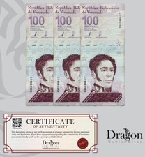 VENEZUELA 100 DIGITALES QTY 3 PCS 2021 CIR 100 million bolivar USED USA SELLER🐉