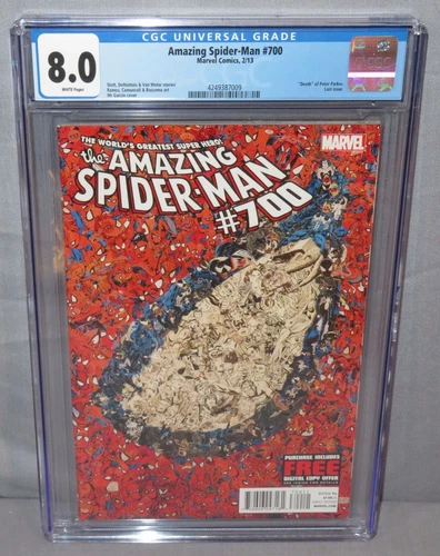 AMAZING SPIDER-MAN #700 (Death of Peter Parker) CGC 8.0 VF Marvel Comics 2013
