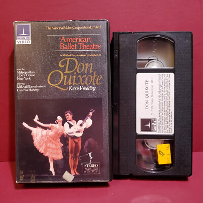 VHS Don Quixote, American Ballet Theater, Mikhail Baryshnikov BUY2GET1
