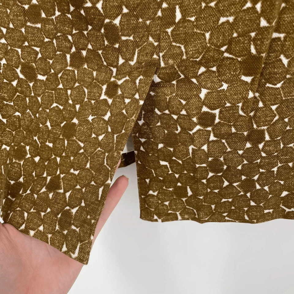 Falda Merona Target Cremallera Lateral Geométrica Nuetral Línea A Talla 16 Foto 4 de 4