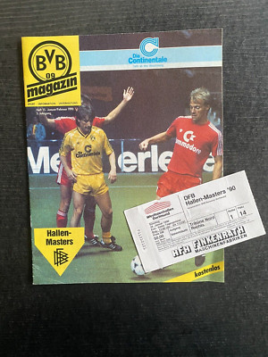 Program + Ticket DFB Indoor Masters 1990 HT Dortmund With FC Bayern Munich, ...