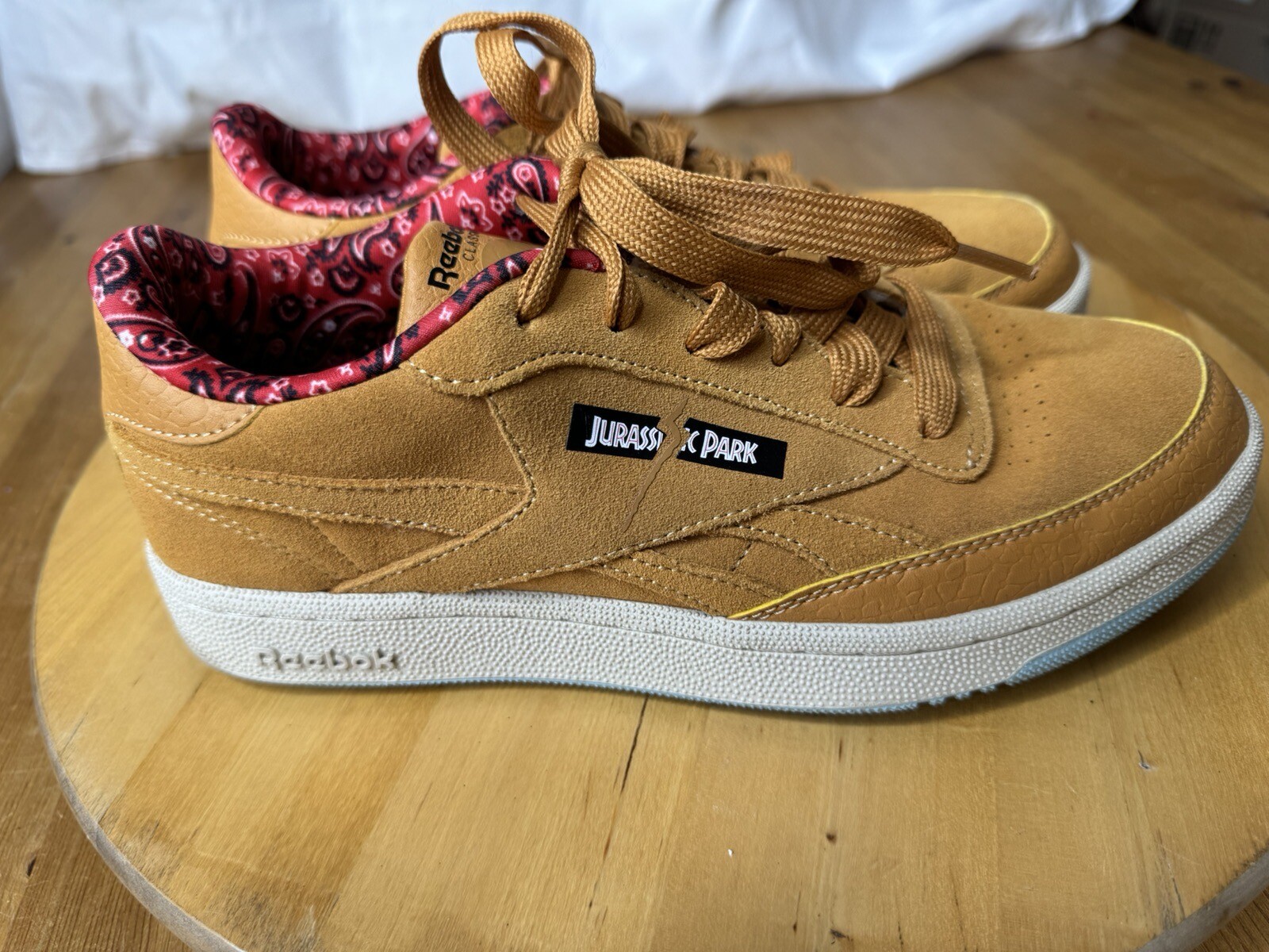 Reebok Club C Jurassic Park Sneakers in Rich Ochre Size 6.5