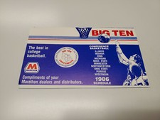 JS15 Big Ten Conference 1986 (1985/86) Men's Basketball Pocket Schedule