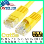 Yellow Cat5e Cable Ethernet Cat5 Patch Cord Internet LAN Network Wire LOT