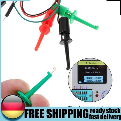 3x Hook Type Test Clip Instrumentation for Electronic Testing Transistor Tester
