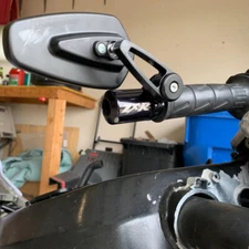 Pair 7/8" Motorcycle Handle Bar End Mirrors For Honda Yamaha Triumph Kawasaki A