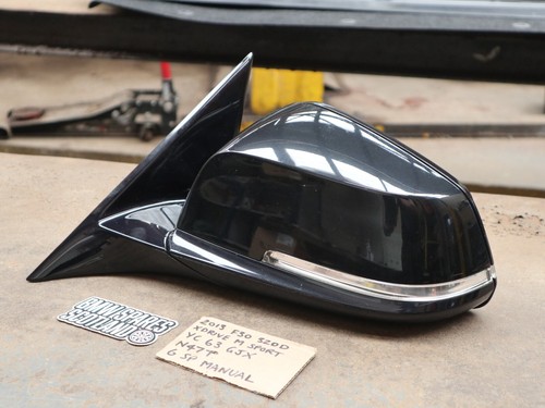 BMW F30 F31 Pre LCI 6 Pin N/S Nearside Left Passenger Wing Mirror Sapphire Black - 第 2/18 張圖片