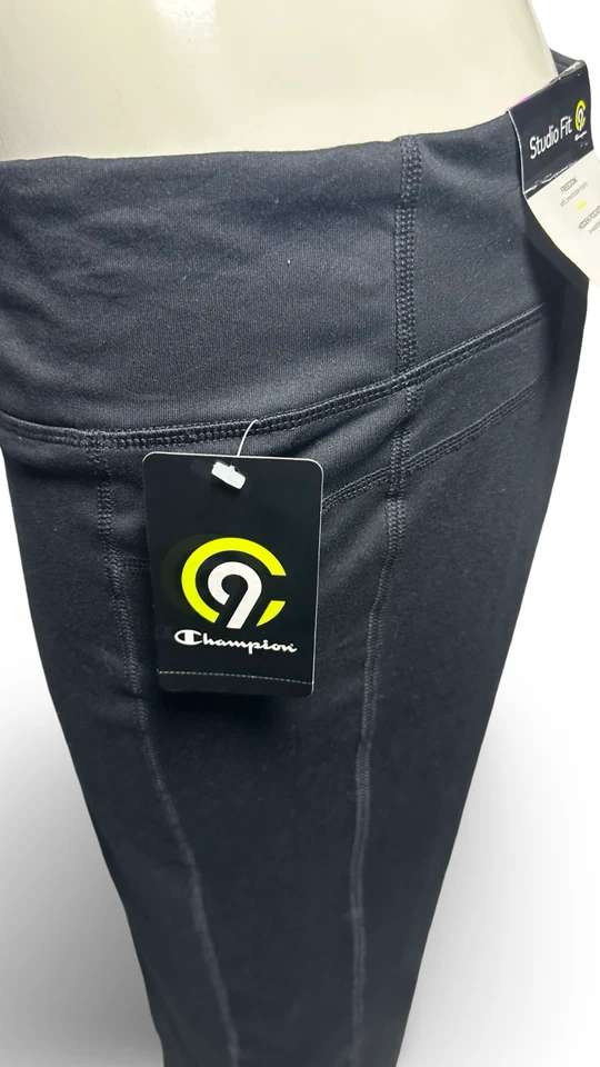 C9 Champion Girl's Duo Dry Warm Shrink Resistant Black Fleece Pant studio fit - Image 4 of 4
