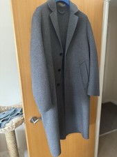 Arket Double-face Wool Blend Coat, Grey Size 48 Eur Large