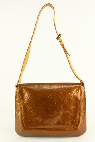 Louis Vuitton Bronze Vernis Copper Thompson Street Musette Flap Bag 13lv110 - Bild 6 von 11