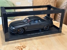 AUTOart 1:18 Nissan Skyline GT-R R33 V-Spec Nismo Matte Black Diecast Model 
