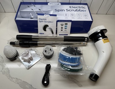9 IN 1 Electric Spin Scrubber Cordless Power Cleaning Brush Rechargeable Cleaner