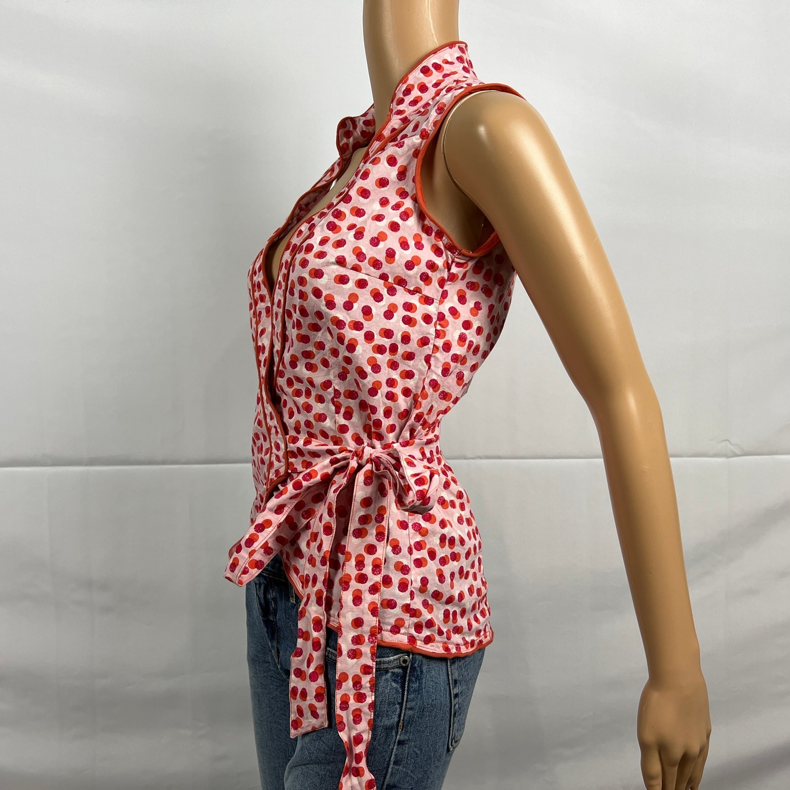 Aller Simplement SMALL MEDIUM Pink Red Orange Dot… - image 6