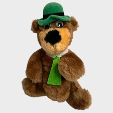 80s VINTAGE 9" YOGI BEAR Plush Stuffed Animal Mighty Star 1980 Hanna Barbera