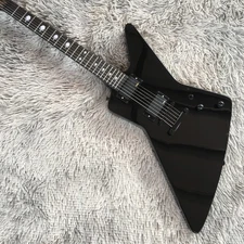 Black Explor James Hetfield EET Fuk Electric Guitar Mahogany Body Fast Ship