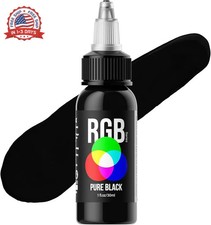 Black Tattoo Ink 1 oz 30ml Vegan-Friendly USA Standard Pigment Tattoo S