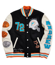 Patchwork Leather Jacket Embroidery Patches Vintage Letterman College Baseball