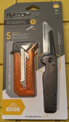 Outdoor Edge 3.0'' Razor XD4 Folding Replaceable Blade Knife 5 Blades XDS430A-C
