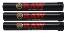 New! BUY THREE RAW Aluminum Tube Black Metal King Size Storage Tubes