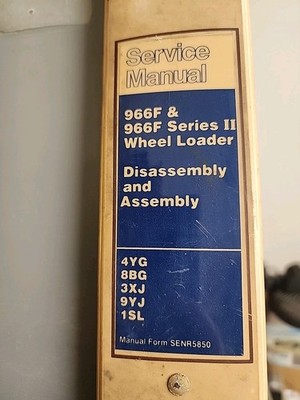 CAT Caterpillar 966F & II SERVICE REPAIR MANUAL WHEEL LOADER 4YG 8BG 3XJ 9YJ 1SL