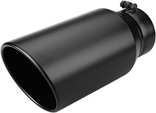 5" inlet Universal Exhaust Tip, 7" outlet 15"  Tailtip, Painted black5  x7"x15"