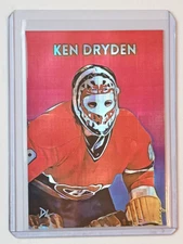 Ken Dryden Limited Edition Artist Signed "Montreal Canadiens" Refractor Card 1/1