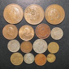 Estate Lot - 15 Old Mexico, Central & South America Coins + Bonus! - Look