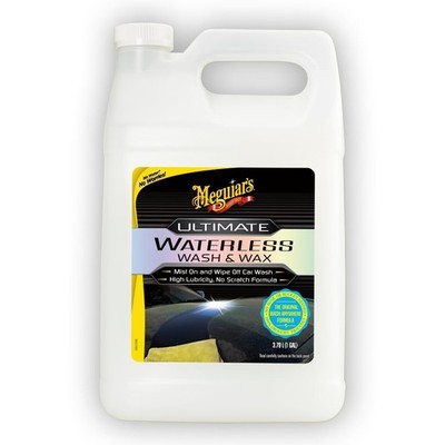 Meguiar's Ultimate Waterless Wash & Wax, Scratch-Free 1 Gallon, White 