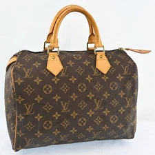 Auth LOUIS VUITTON Speedy 30 Monogram Handbag Monogram Canvas Q1035ST711