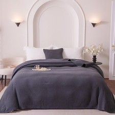 Muslin Throw Blanket 100 Cotton Blankets for Couch Breathable Gauze All Season