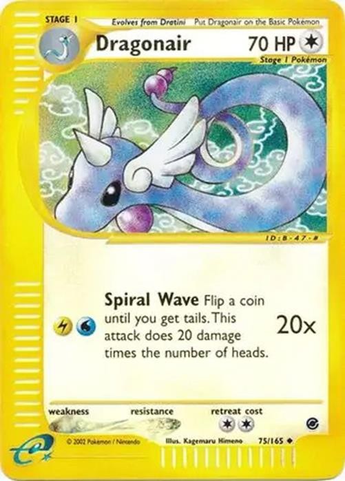 Dragonair - 75/165 - Pokemon Expedition Reverse Holo Rare Card NM