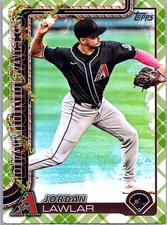 2025 Topps Holiday - Jordan Lawlar #H141 Holiday Green Plaid