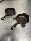 Griswold 520 A Wagner Ware 1050 P Ash Tray Match Book Holder Cast Iron