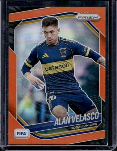 2025-26 Panini Prizm FIFA Alan Velasco Orange Prizm #/125 Boca