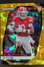 2025 Panini Prizm Draft Picks - Tai Felton #36 Gold Ice Prizm (RC)