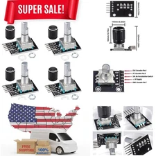 4pcs KY-040 Rotary Encoders with 360-Degree Rotation for Motor Control Projects