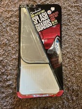 Vintage Groboski Sgr-18 Splash Guards Pair Pack Damage Stainless Steel White