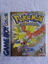Pokemon Gold Version Game Boy Color GB GBC New Factory Sealed H/V Seam Near Mint