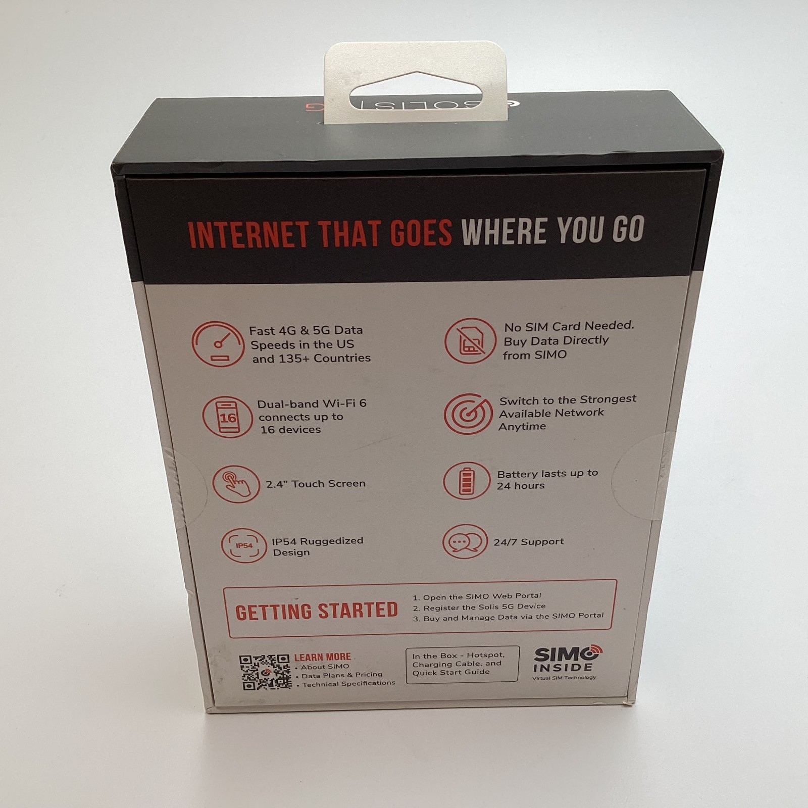 Solis 5G Mobile Wi-Fi Hotspot | Global Local SIM-Free Coverage - New / Sealed