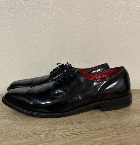 Allen Edmonds Zapatos Negro Charol Spencer Derby Esmoquin Para Hombres 13 EE. UU. - Imagen 6 de 16