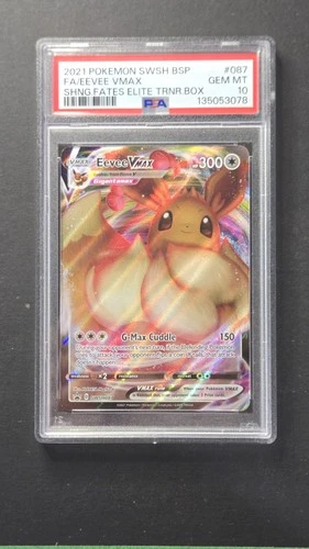 PSA 10 Eevee Vmax SWSH087 Black Star Promo Pokémon 2021
