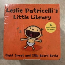 Leslie Patricelli's Little Library 8 Bedroom Board Book Set, New, Wrapped