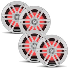 Rockford Fosgate M1-6 Marine 6  Color Optix 2-Way System - White Grilles