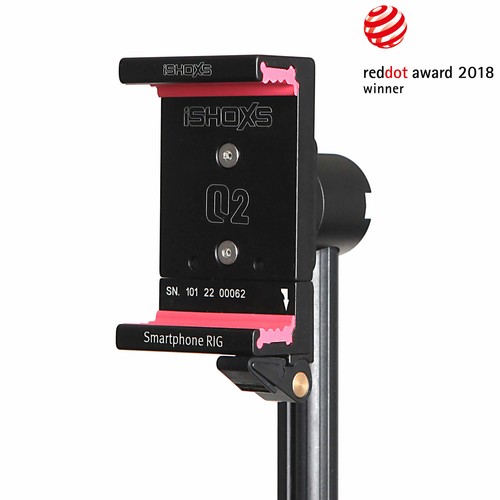 iSHOXS Q2 Smartphone RIG - Supporto cellulare smartphone in alluminio con supporto treppiede - Foto 1 di 7
