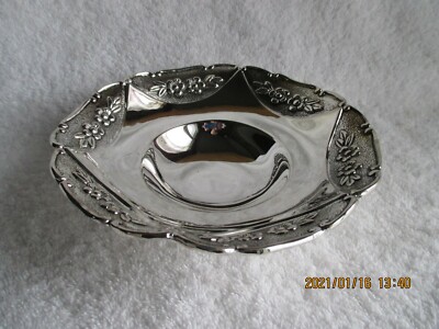 Studio Silversmiths Antique Round Footed Silverplated Bowl 6-3/4''Dmt New in Box